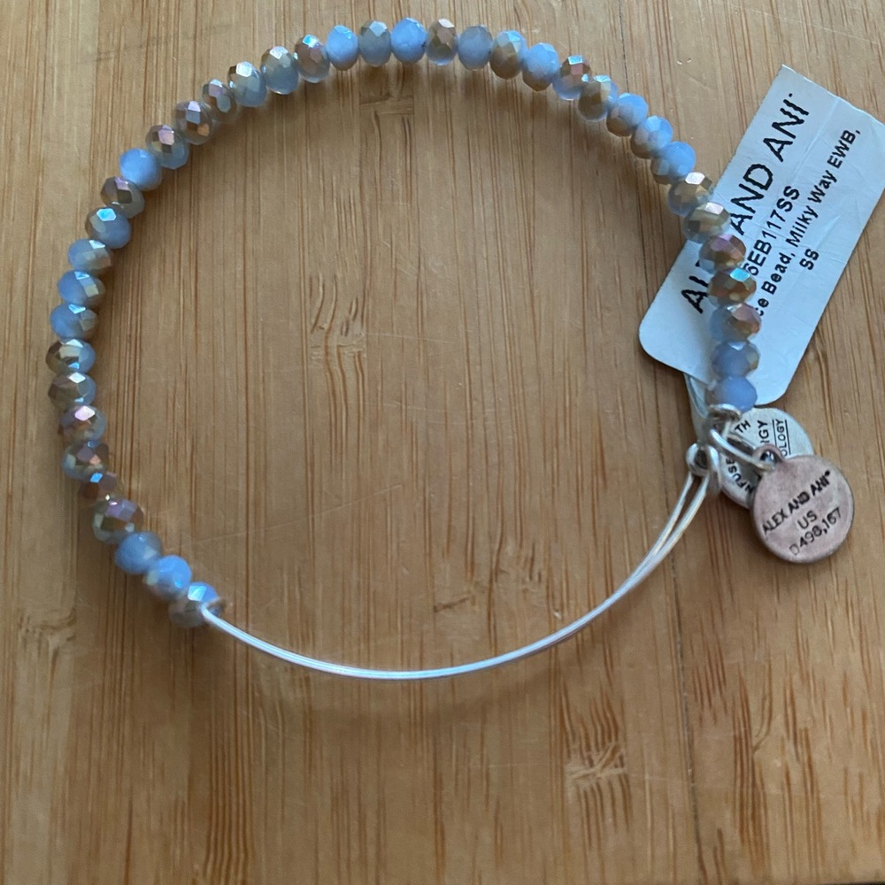 Alex and Ani Milky Way Beaded Bracelet in Rafaelian Silver